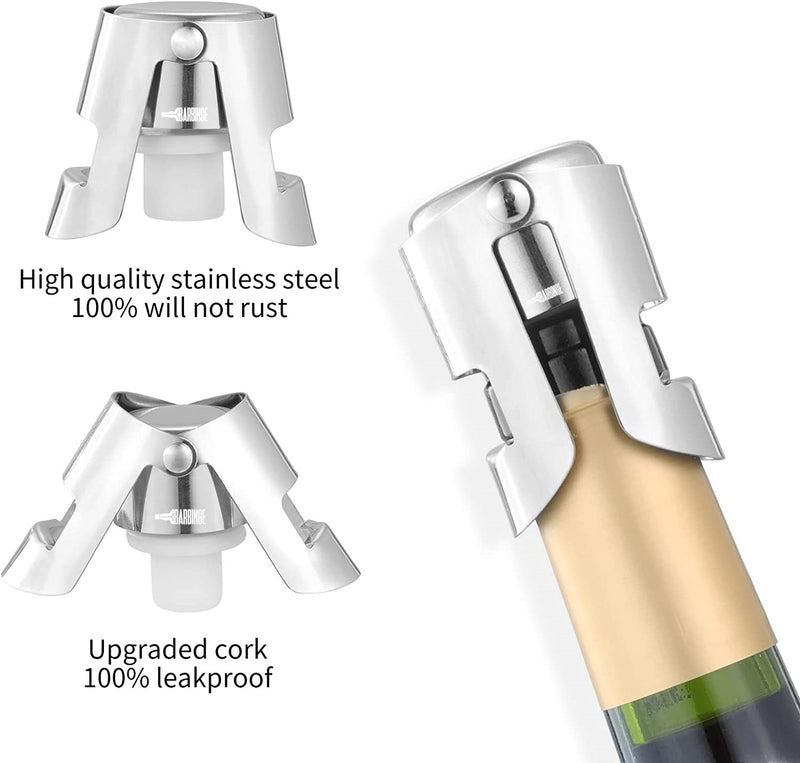 Easy to Use: Simply put the stopper onto the bottle and lock down the side to form a tight vacuum seal