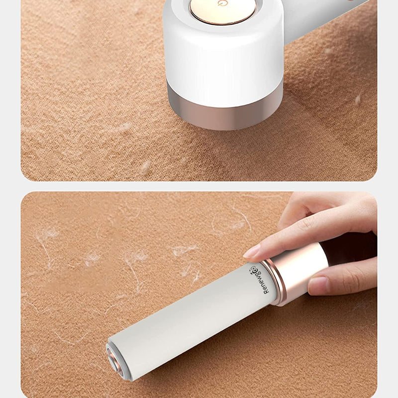 2-in-1 Solution: The Renewgoo FuzzFix Deluxe combines the benefits of both a fabric shaver and a sticky lint roller, offering a convenient and efficient solution for all your lint and fuzz removal needs.