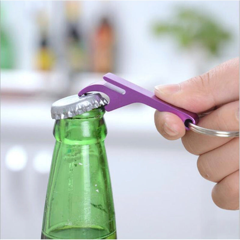 VERSATILE OPENER: Our aluminum alloy bottle opener is so versatile it can be used on a wide variety of pop tops, soda cans and metal caps