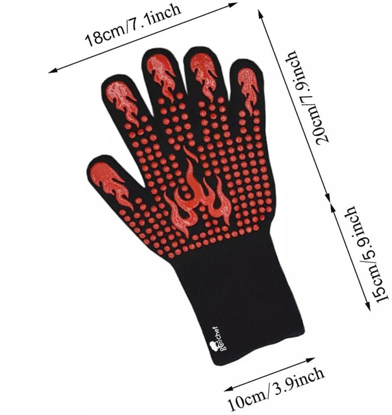 Extreme Heat Resistant Grill Gloves