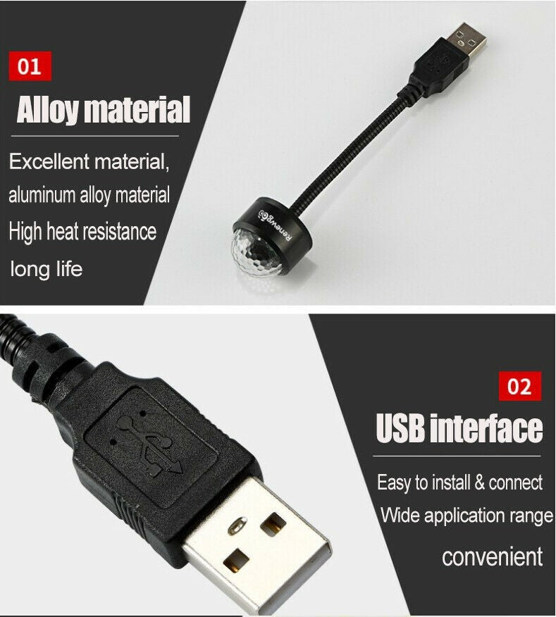 USB interface: Portable, easy to install