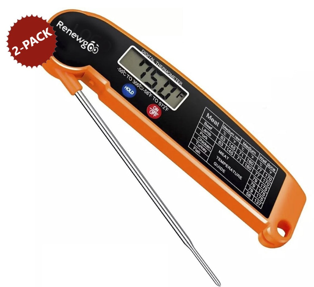 GCP Products Waterproof Digital Meat Thermometer Instant Read