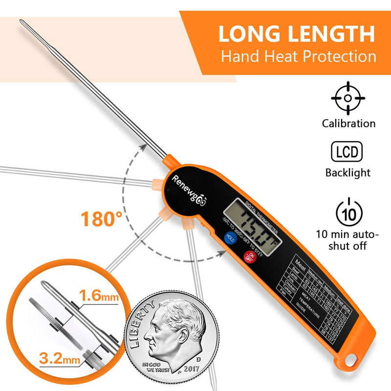 Comes with auto shut-off after 10 minutes, thermometer case is made of strong ABS plastic