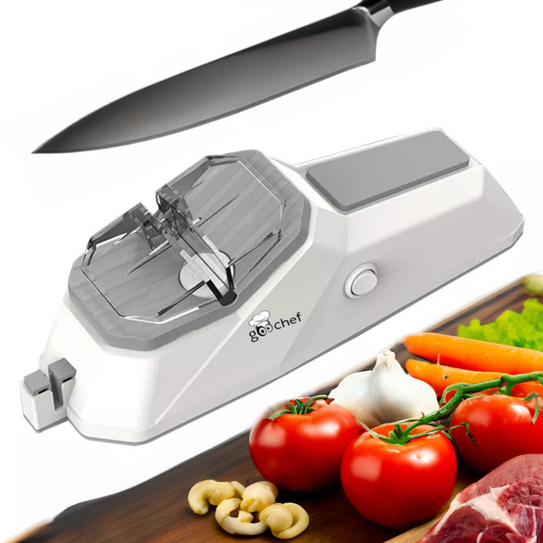 Renewgoo GooChef Electric Can Opener One Touch Battery Operated Open Strong Stainless Steel Sharp Cutting Smooth Edge Hands Free Pro Automatic