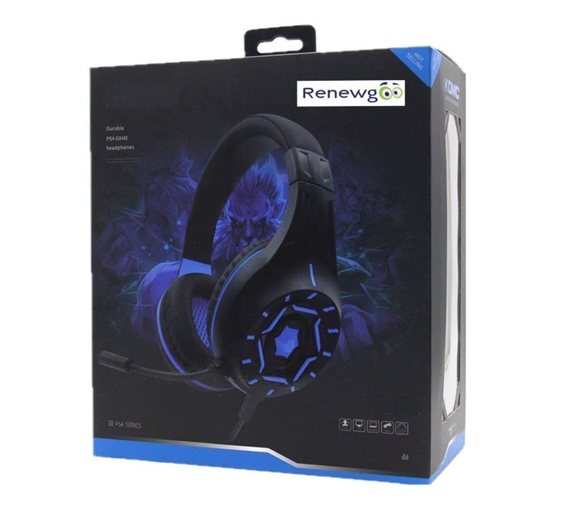 The Renewgoo DEATHSTAR Series Pro Gaming Headset with surround sound functionality, provides powerful positioning to create a more realistic environment