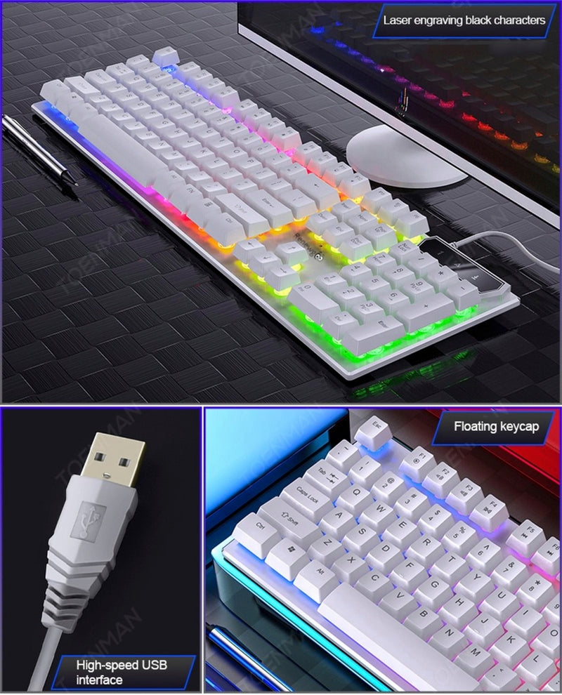 High sensitivity: Carefully modulated to make the switch between each key more responsive and accurate. 19 keys can respond at the same time for an ultimate gaming experience