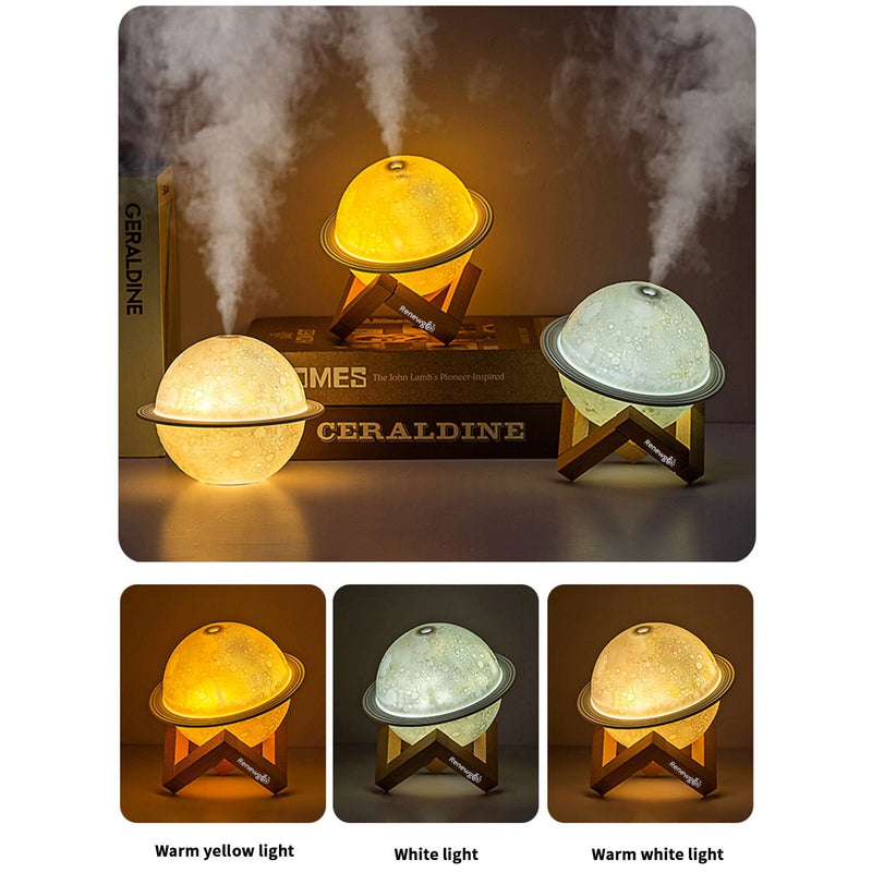 Tri-color night light (white, yellow, and orange) can provide you with a modern and cool aroma diffusing device