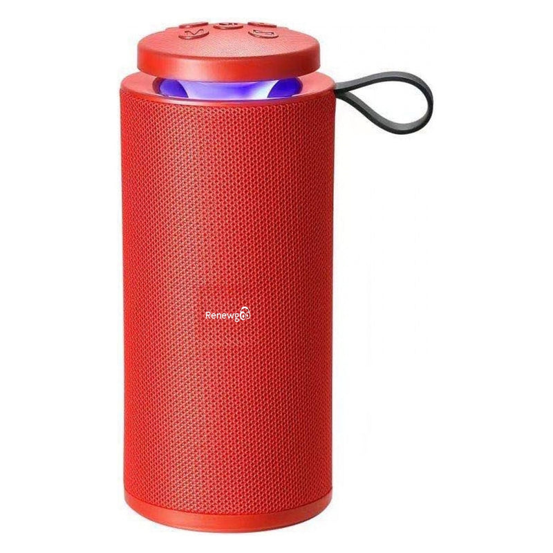 Renewgoo GooBlast Portable Bluetooth Wireless Rechargeable Speaker with LED Color-Changing Lights, Red