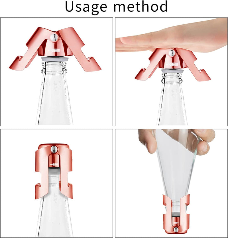 Easy to Use: Simply put the stopper onto the bottle and lock down the side to form a tight vacuum seal