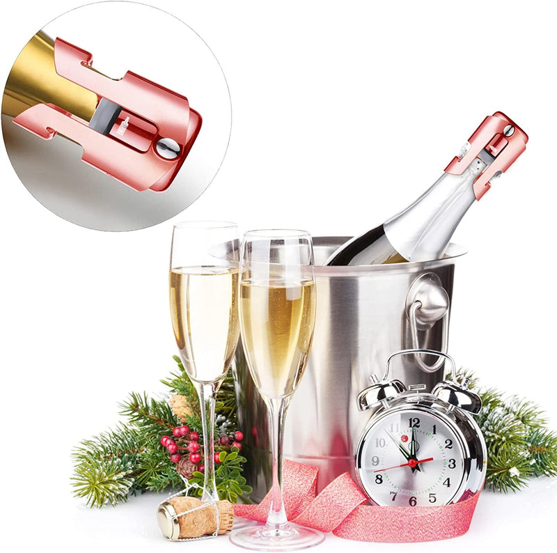 3PCS Wine Bottle Stopper Bar Hand Press Sealing Champagne Cap Cork Plug Seal  Lid