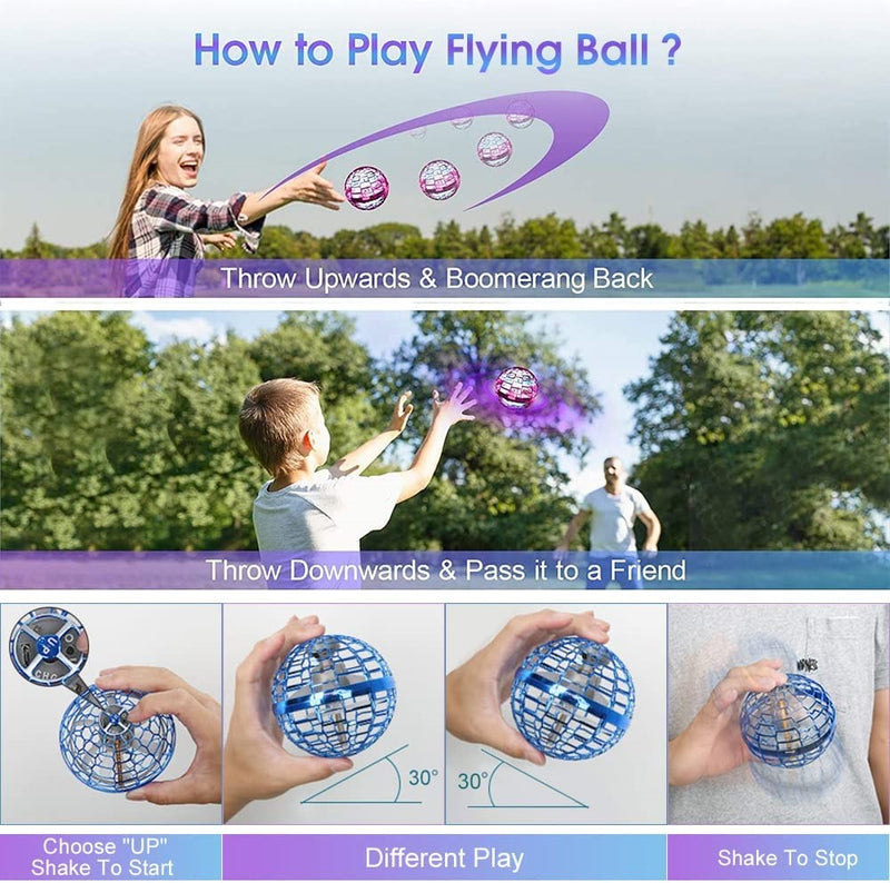 Easy To Fly GeeOrb Drone: Turn on the power button and hold the center axis to spin the wheel with a kick start. Then give it a toss to get flying. Different throwing speeds and angles allow different flight paths, tricks, and high-speed maneuvers.