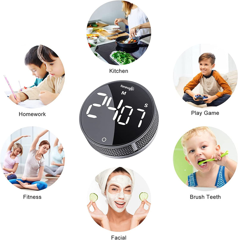 Smart Electronic Digital Magnetic Countdown Reliable Alarm Clock