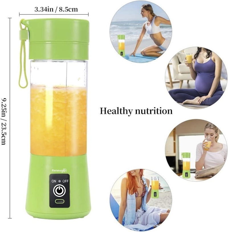 Safe: Made with high-quality, BPA-free materials, the Renewgoo BlendMate portable blender is safe for you and your family. You can enjoy your drinks with peace of mind, knowing that your blender is made with the best materials.