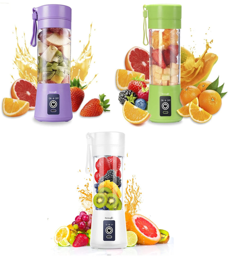 Powerful: The Renewgoo BlendMate portable blender is equipped with a powerful motor and sharp blades that can easily crush ice, fruits, and vegetables, making it perfect for all your blending needs.