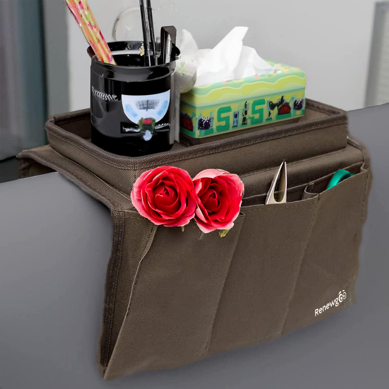 DIY Couch Cup Holder and Remote Caddy